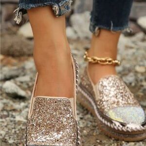 Sparkling Slip-On Loafers
